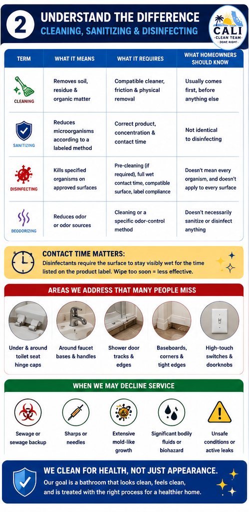 Is bathroom disinfection & sanitizing right for your home? What's included and when it may not be needed