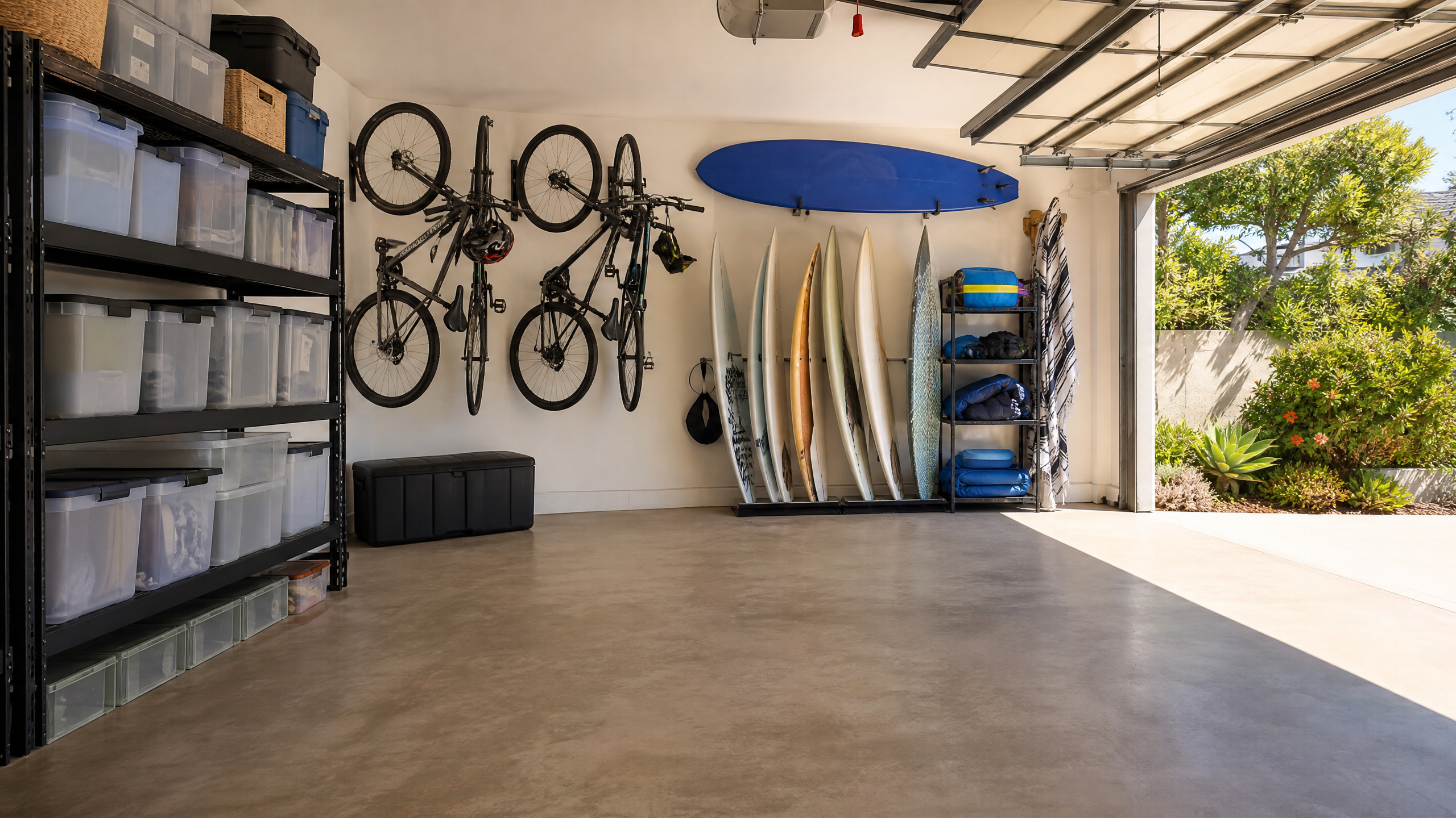 Clean organized garage in Carlsbad CA by Cali Clean Team